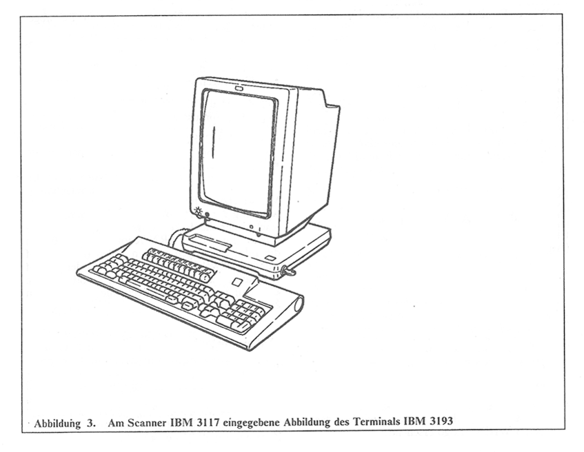 Gescanntes Bild des Terminals IBM 3193