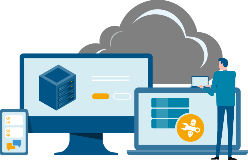 Illustration service models of cloud computing