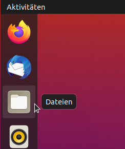 Screenhot Ubuntu 20 - Dateimanager Icon