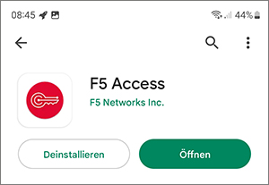 Screenshot Android F5 öffnen