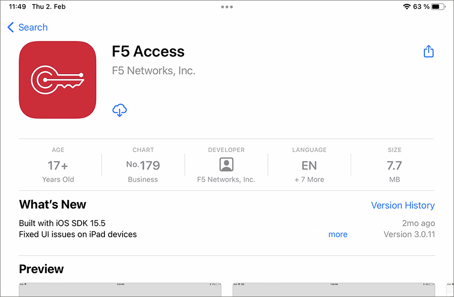App Store: F5 Acces
