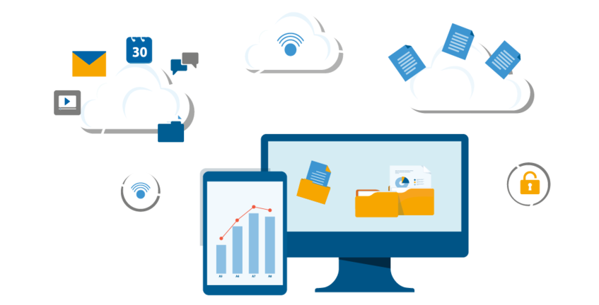 Illustration Cloud-Strategie