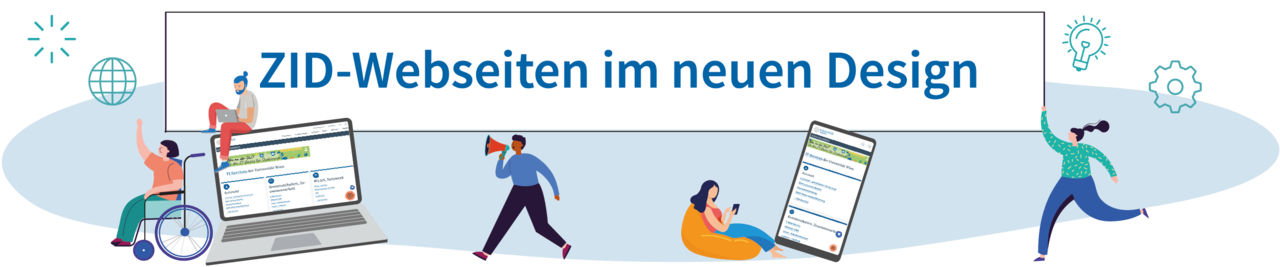 ZID-Webseiten im neuen Design