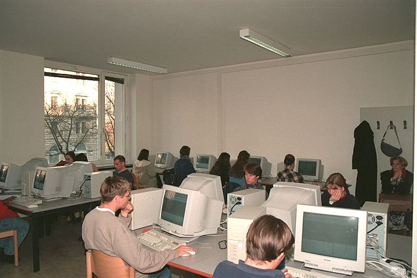 PC-Raum im NIG im Jahr 1997