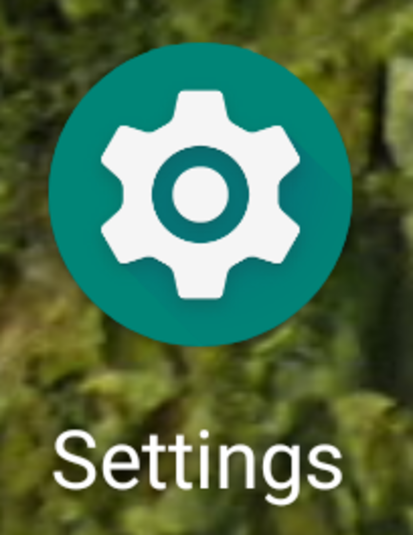 Screenshot Android - Settings icon