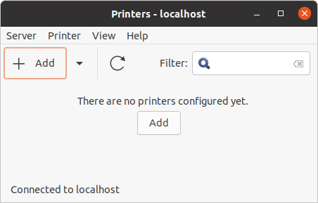 Screenshot Icon printer settings
