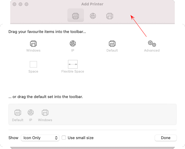 Screenshot macOS Setting up symbols
