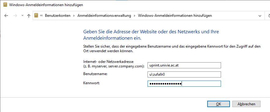 Screenshot Windows 10 Anmeldeinformationen hinzufügen 
