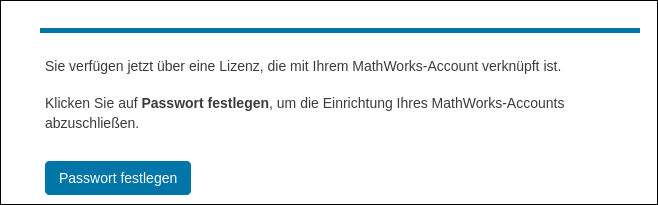 Screenshot E-Mail von Mathworks