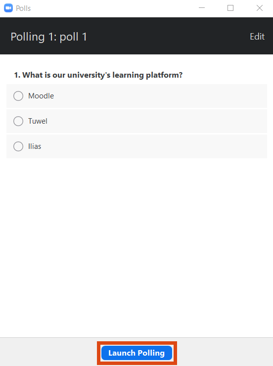 Screenshot – poll