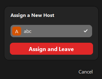Assign new host