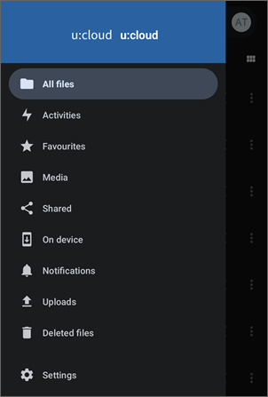 Screenshot content menu