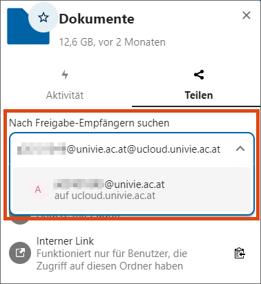 Screenshot Federated-Cloud-ID eingeben