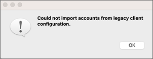 Screenshot installation program no import