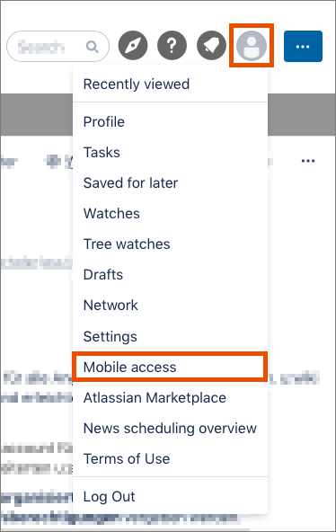 Screenshot mobile access