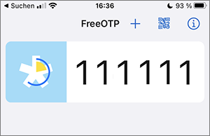 Screenshot one-time password