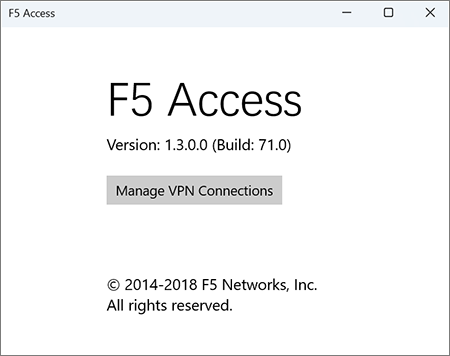 Screenshot Manage VPN connections