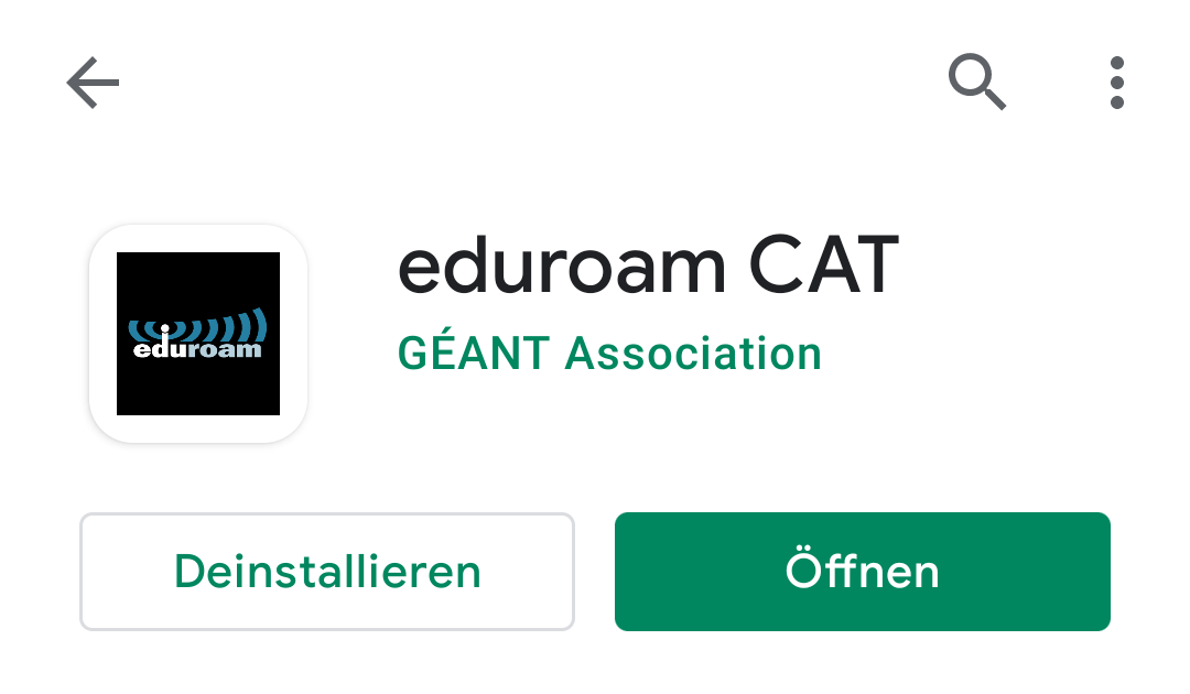 Screenshot euroam CAT App öffnen