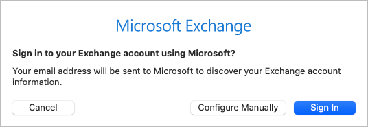 Screenshot Apple Mail Add Account Exchange configure manually