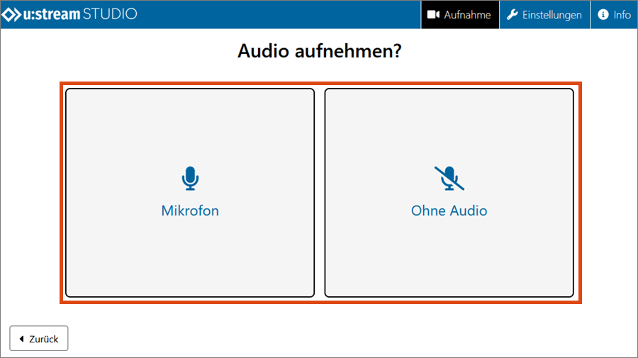 Audio-Optionen
