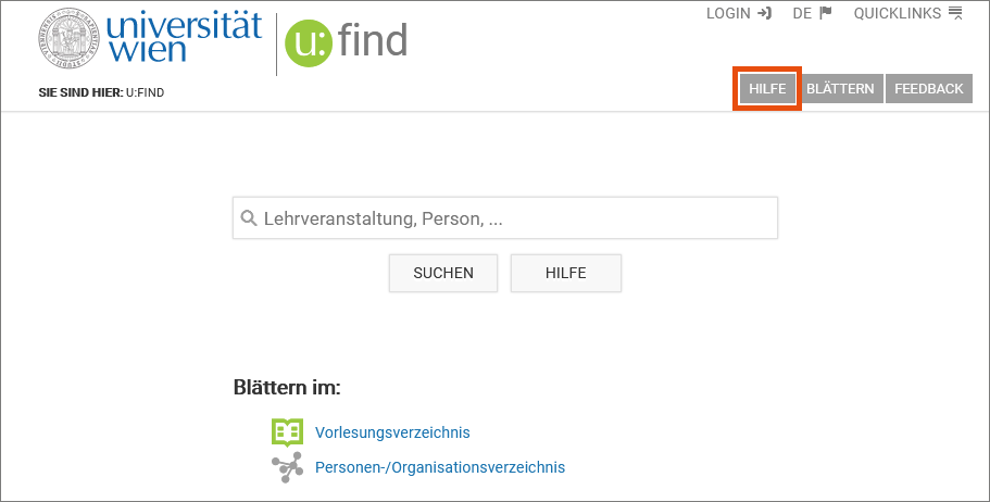 Screenshot – u:find-Start