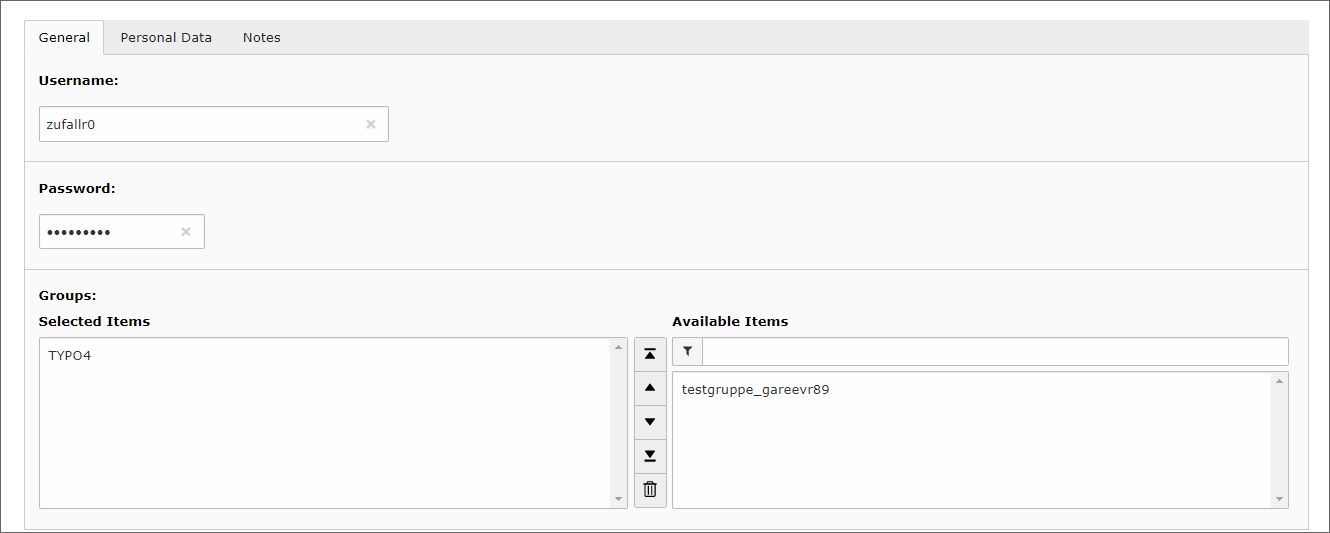 Screenshot assign user to group