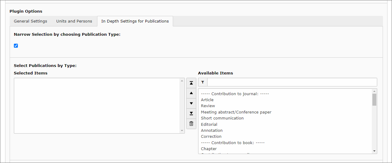  Screenshot restrict publication types