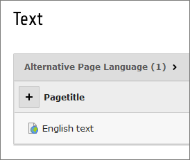 Screenshot alternative page language