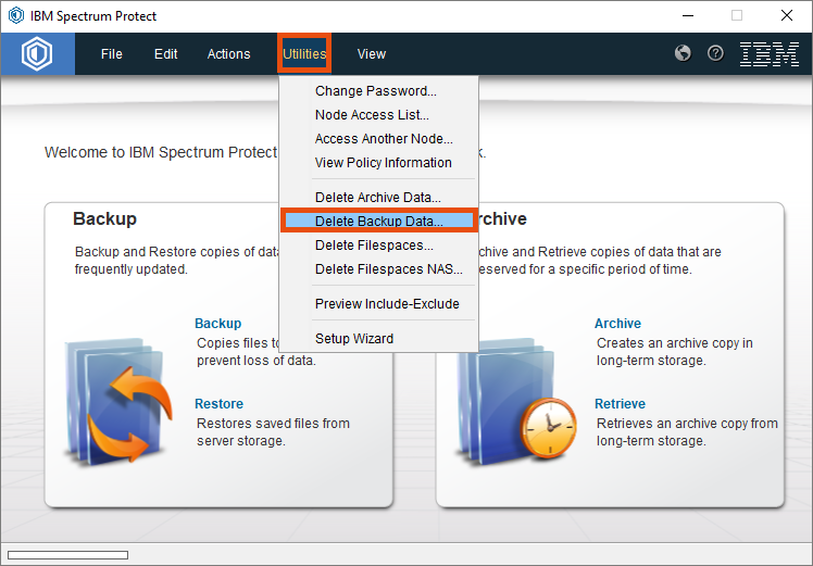 Screenshot Mac select utilities and delete backup data