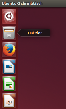 Screenshot Linux Ubuntu Schreibtisch - Dateimanager 