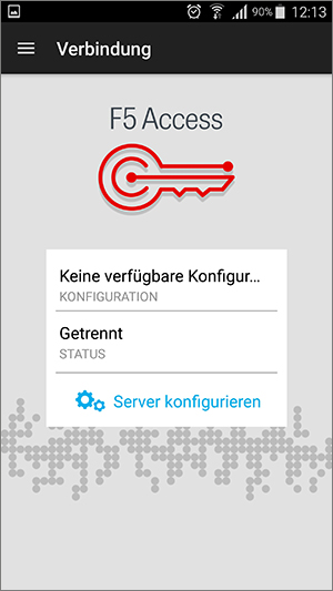 Screenshot Android F5 Access Verbindung Server konfigurieren