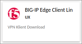Screenshot VPN BIG-IP Edge Client Linux Download
