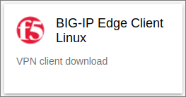 Screenshot VPN BIG-IP Edge Client Linux Download