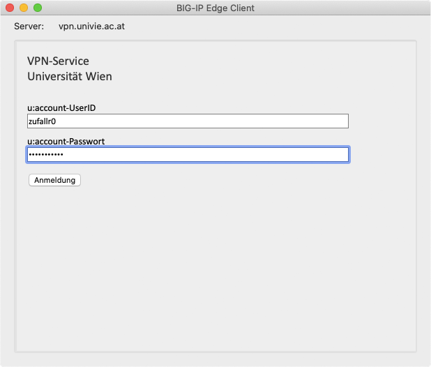 Screenshot VPN mac Benutzername und Passwort eingeben 