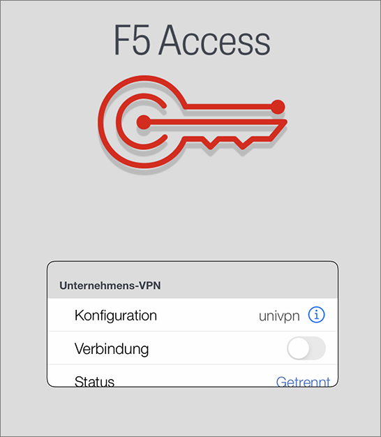 Screenshot F5 Access – Verbinden