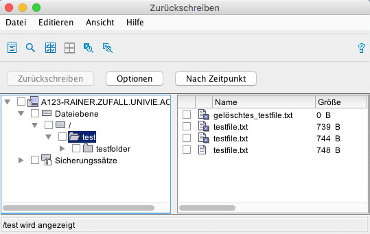Screenshot Mac Dateien zurückschreiben